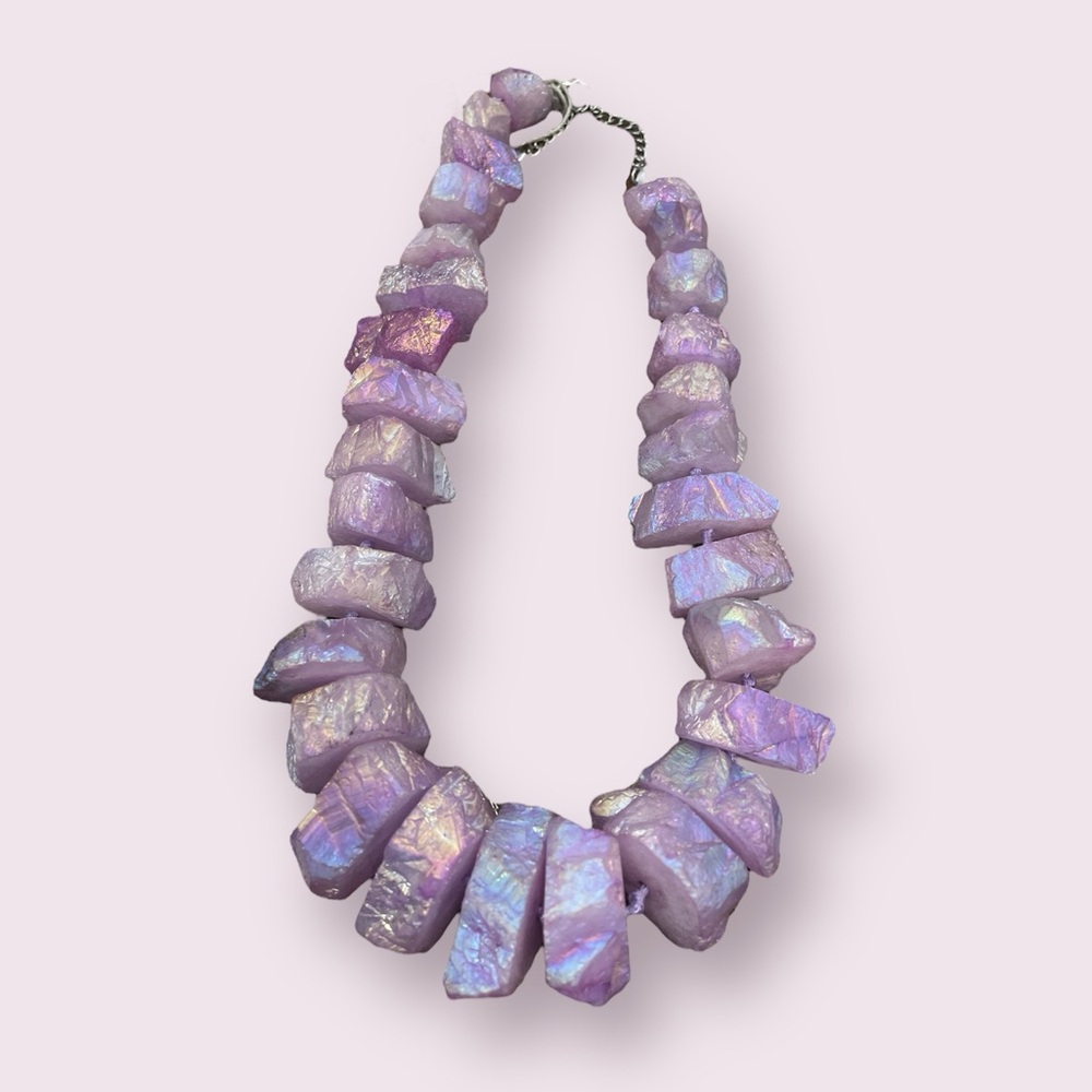 SPRIG: Genuine Stone Necklace w/ Sterling Silver Extender & Clasp